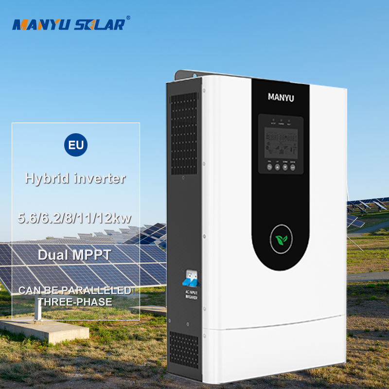 EU 220V 48V 6.2kw 8kw 10kw 12kw Parallel Hybrid Solar Inverter For Home Use Off Grid Solar Power Inverter
