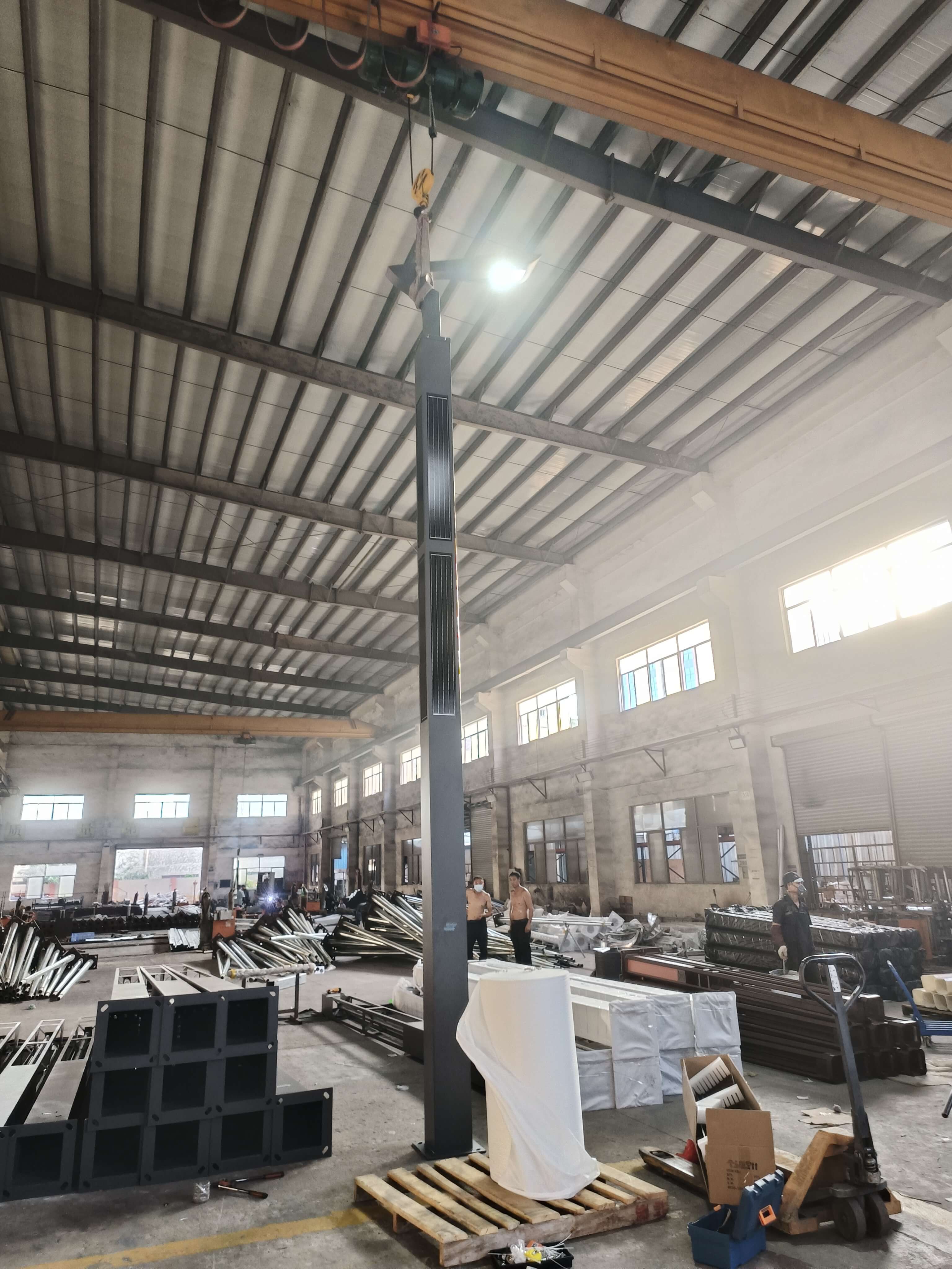 1000w Hybrid AC/DC Power Waterproof Ip65 All In One Integrated Solar LED Street Light With Pole For Outdoor Pathway Highway