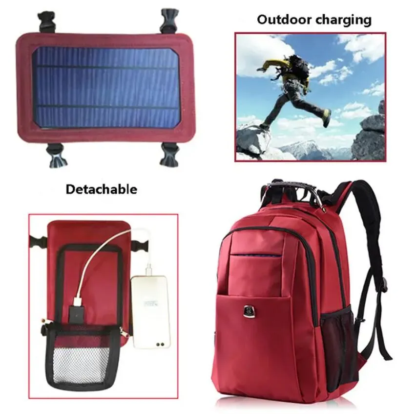 Top Quality Fashion Outdoor Solar Backpack