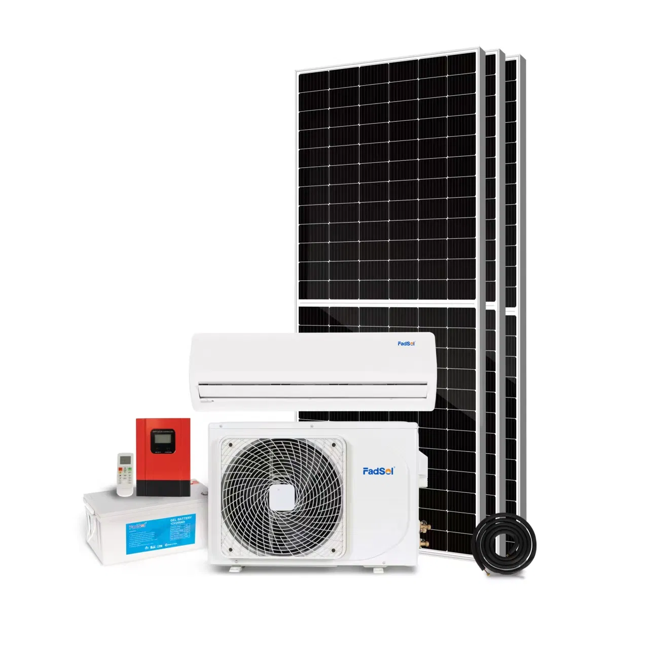 Solar Air Conditioner DC 9000-18000 BTU Powered Inverter Energy System off Grid Split for Home