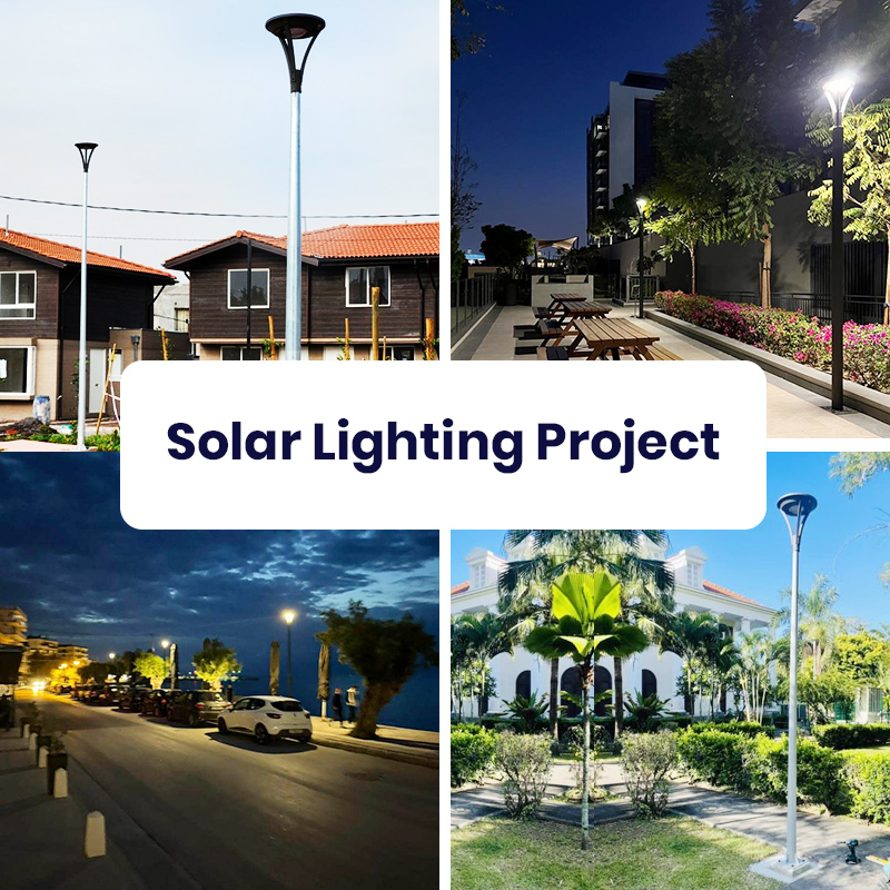 SRESKY Commercial Solar Lights Landscape Street Lampe Solaire Industrial Solar Street Light Outdoor Solar Street Lamp