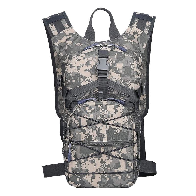 Tactical Hydration Backpack with 2L Water Bladder Solar Powered Backpack Bag