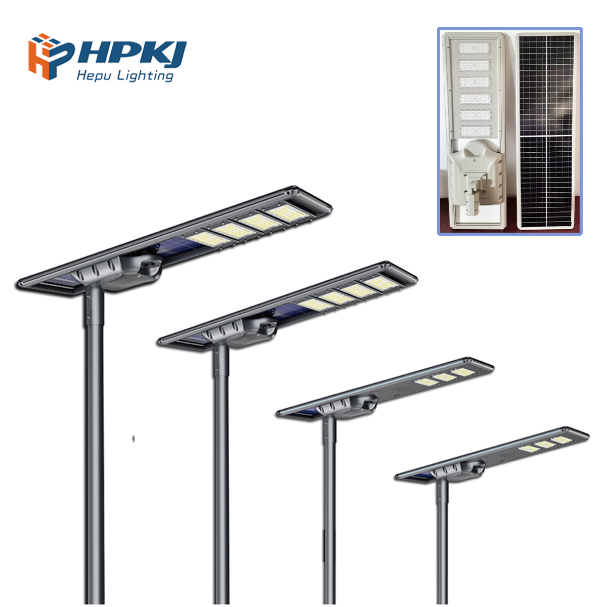 All-in-One Solar Light LED Lampe Solaire Outdoor Street Light with Battery Power for Road Application
