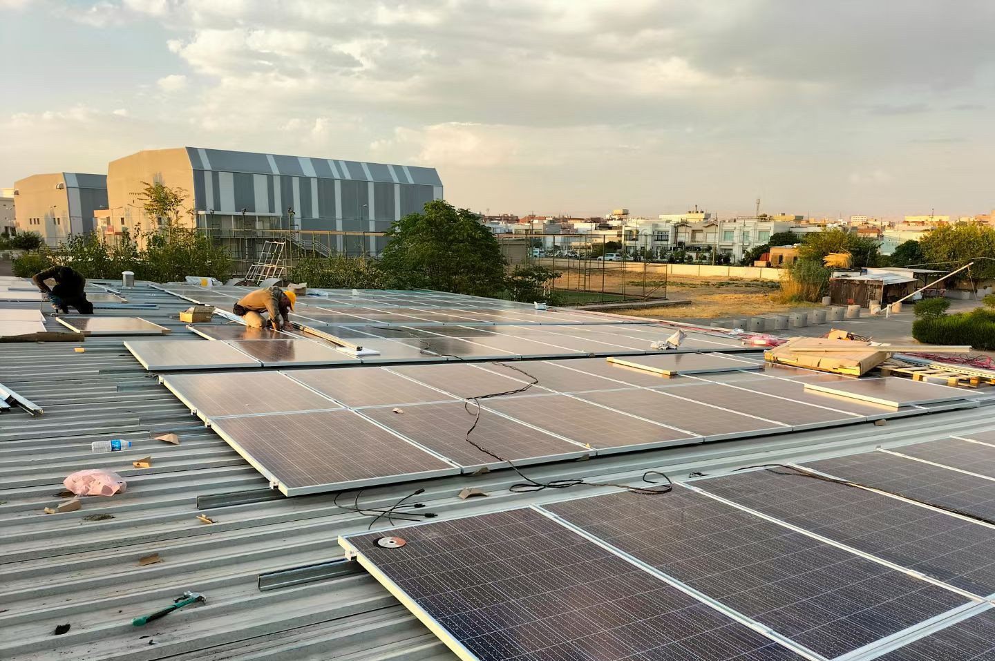 Solar panel project in Saudi Arabia