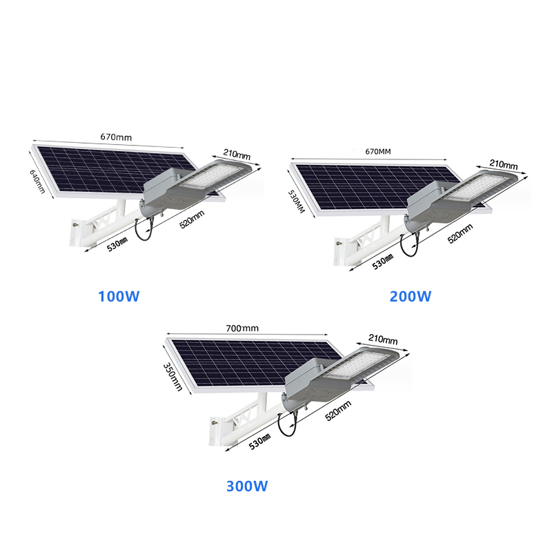 Hight Quality Outdoor Solar Lights 100w 200w 300w Solar Street Lamp