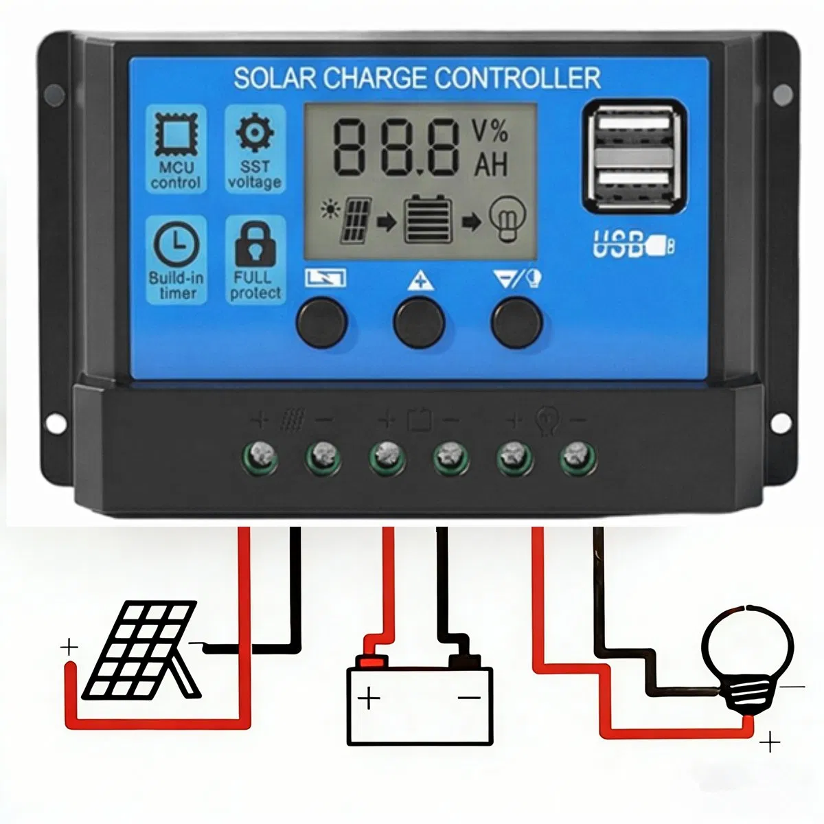 High Efficiency Solar Power System with Anti-Seismic Charger Controller