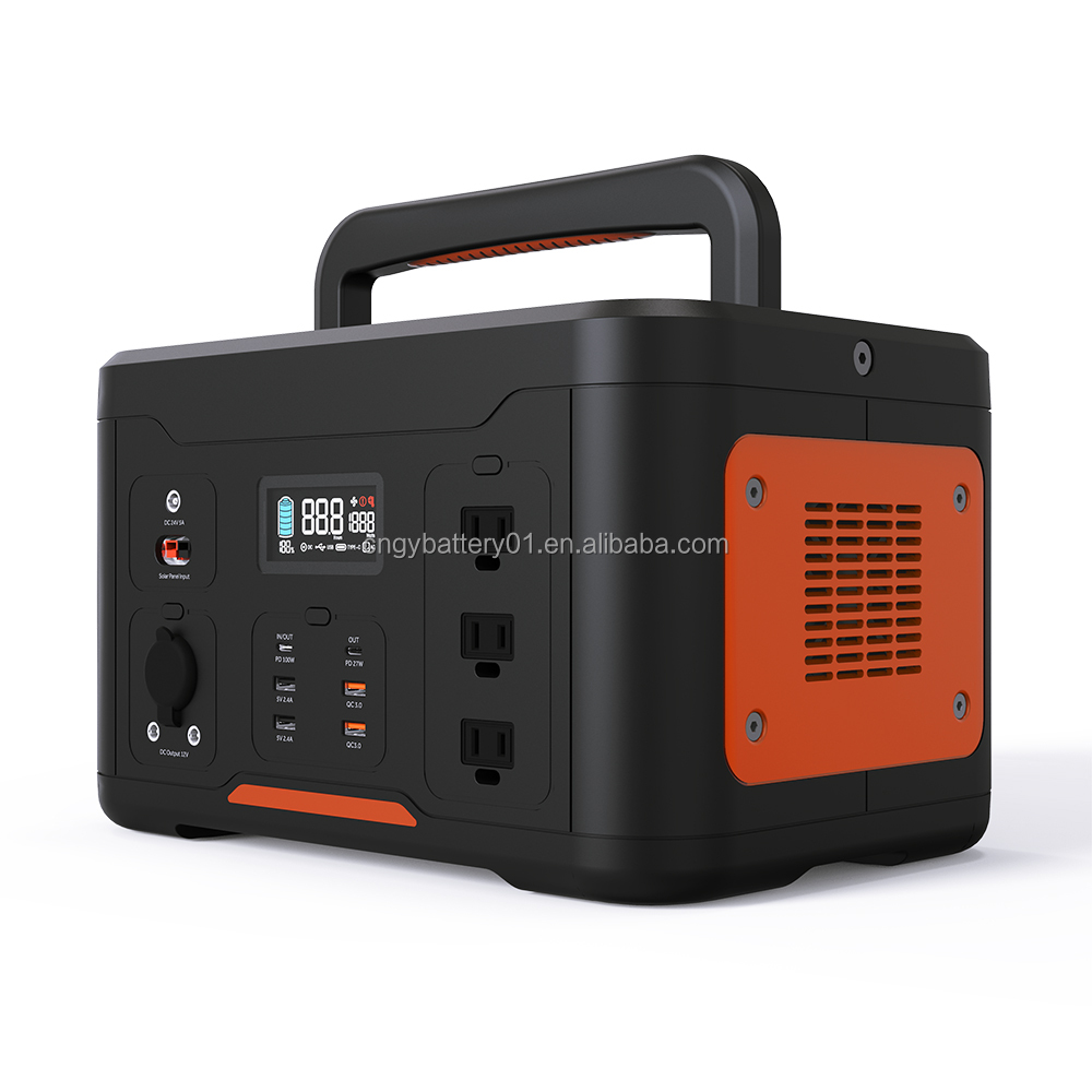 Portable Power Station Solar Generator 1000W/2000W 110V/220V for Home &amp; Camping Use with Car or Solar Panel