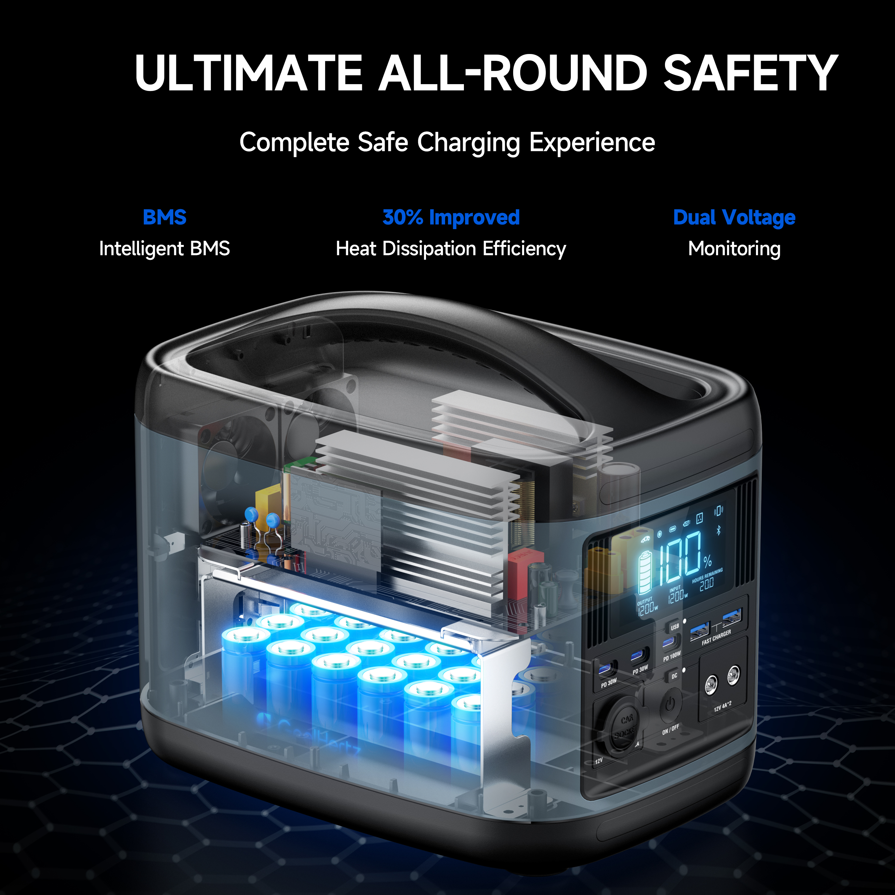 220v Outdoor Power Bank Sharing Power Station 600 Watts Portable Power Station 600w 568wh