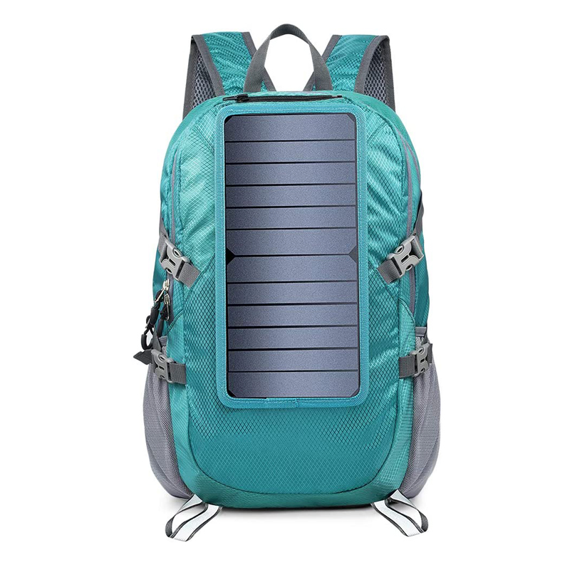 Sport Hiking Solar Power Panel Backpack with Solar Phone Charger for Outdoor