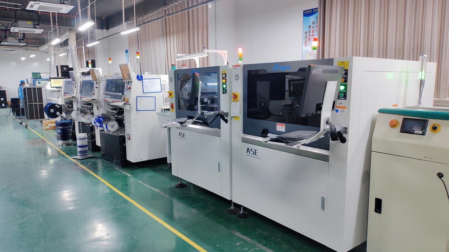 High speed SMT line for solar circuit boards