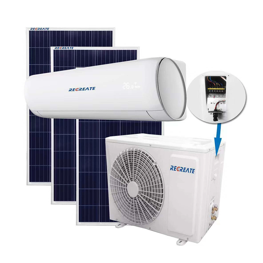 9000BTU Split Tpye Wall Mounted Solar Air Conditioner with R410 R32