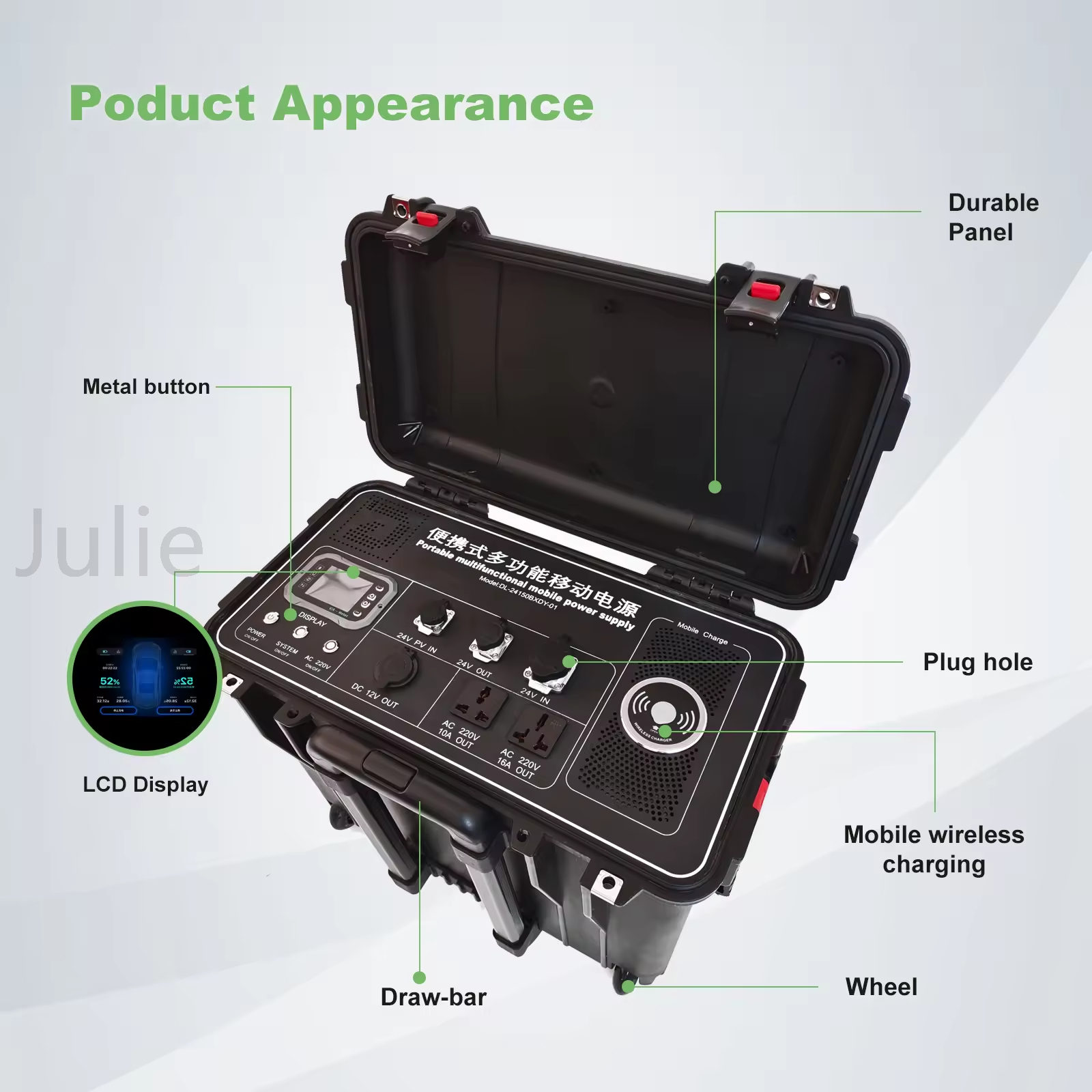 Emergency Power Bank Lifepo4 4KW Outdoor Camping Power Bank Solar Generator 4kw 5kw Portable Power Stations Energy Storage