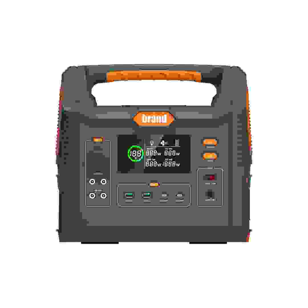 Portable Outdoor Solar Generator 1500W Power Station with QC3.0 Fast Charging 2 USB Ports 1 Year Warranty
