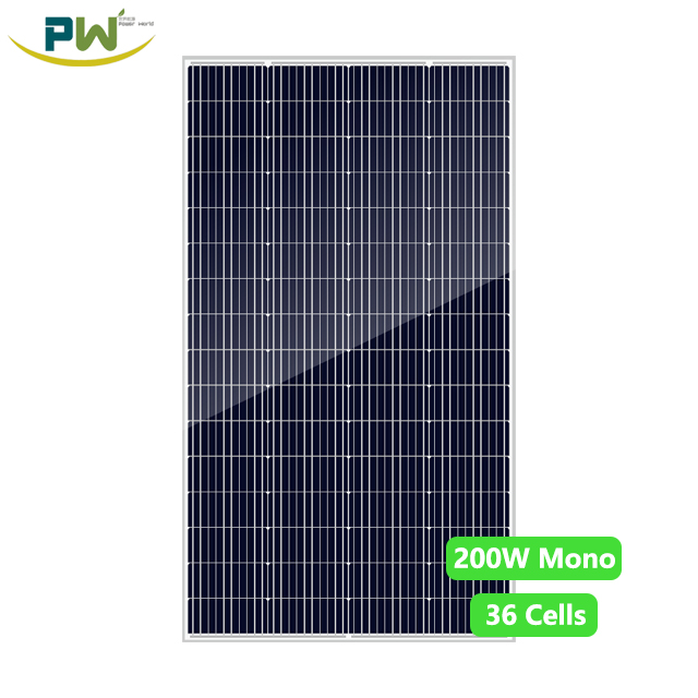 Cheap High Quality N-Type HJT PERC Half Cell Solar Panels 200Wp with 64 Cells Monocrystalline for Solar Energy System