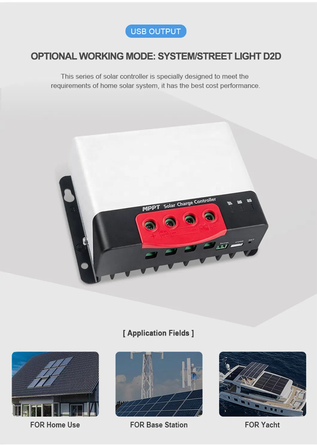 Solar Battery Charge Controller for Solar Power System