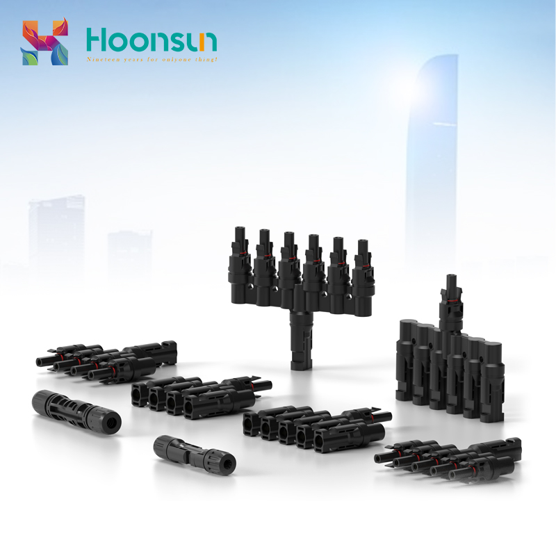 Waterproof Photovoltaic Cell IP68 DC 1000V 63 a Electrical Solar Cable Connector for Solar System Connection