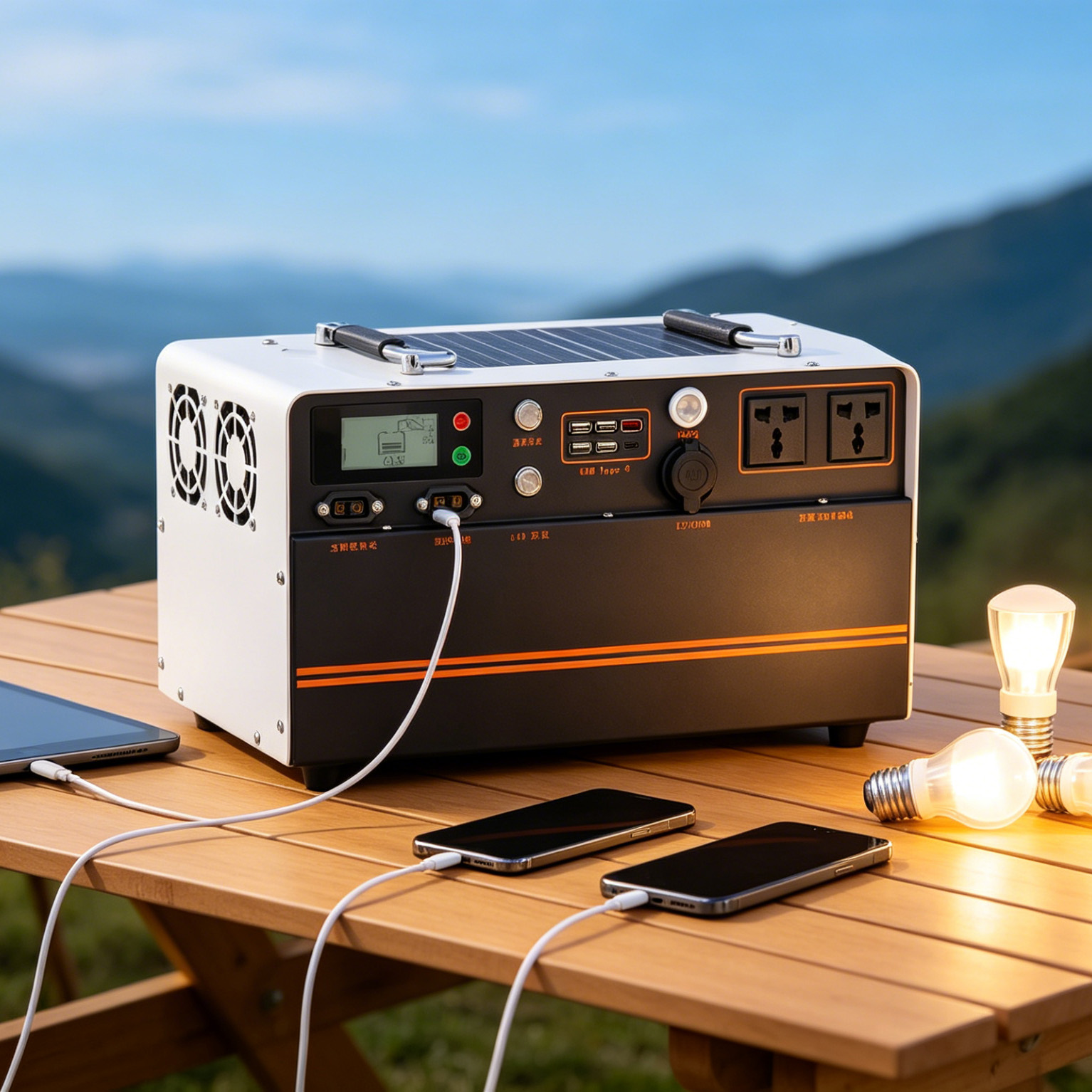 Tragbare Powerstation 1500W 1.68kWh Fast Charge UPS Lifepo4 Mobile Solar Power Generator Portable Energy Station