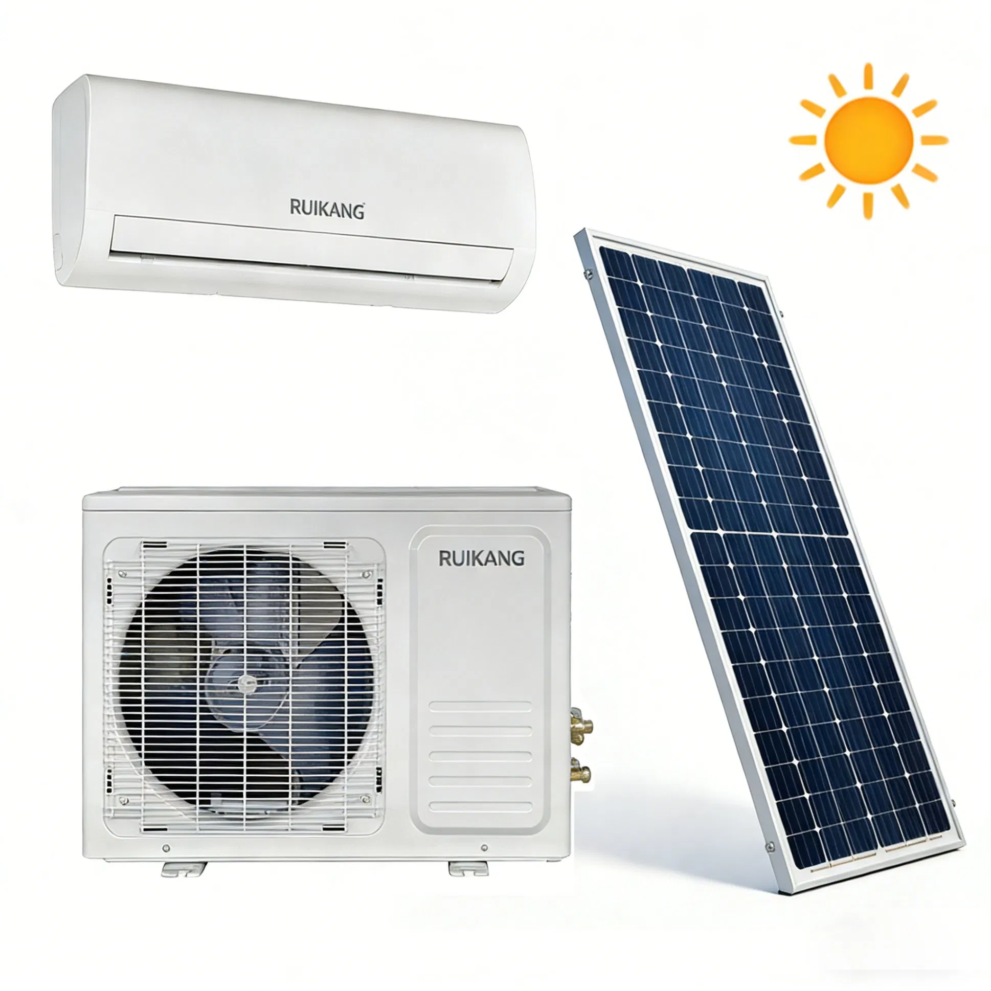 12000BTU Solar Powered Air Conditioner Solar System AC DC Hybrid Air Conditioner
