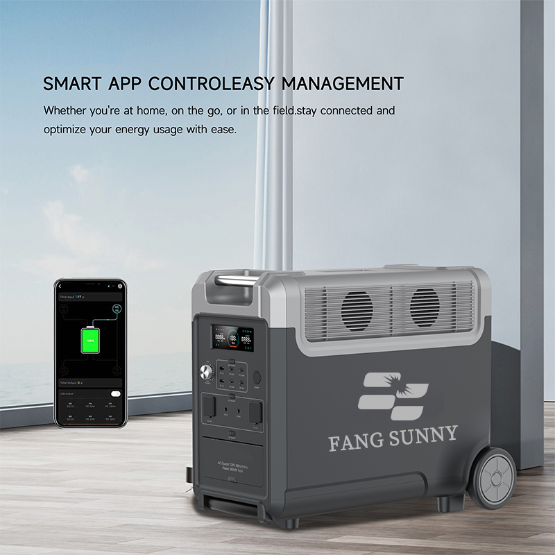 Portable Station 3600W 3840Wh Solar Generator for Mobile Camping Pure Sine Wave External Battery Solar Panel Car