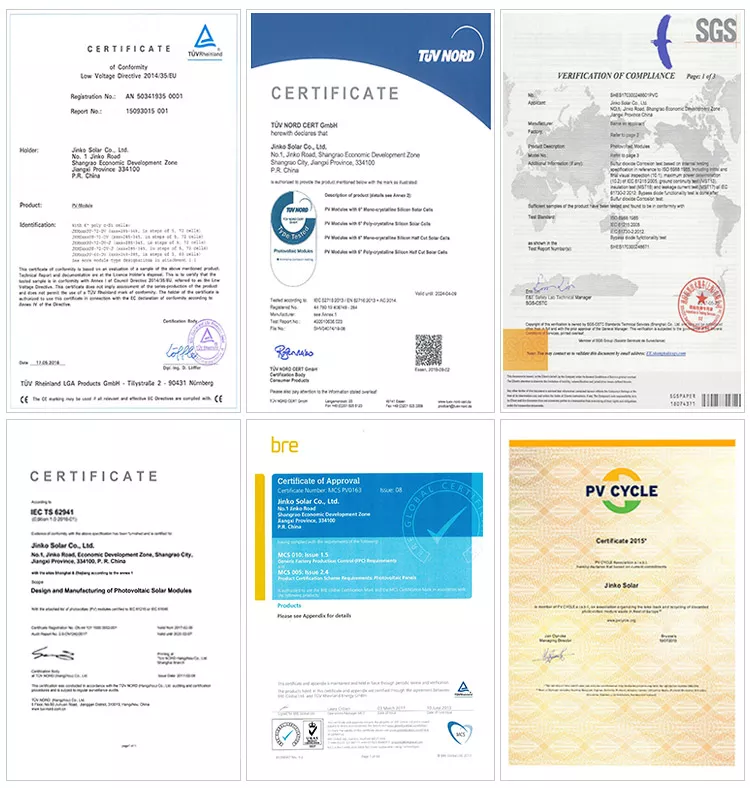 Quality Certifications