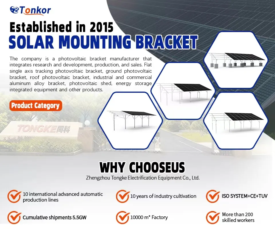Aluminum Solar Ground Mounting System with Single-Pole PV Panel Support