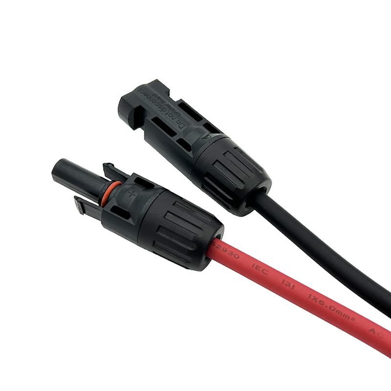 Coorle Solar Connectors Cable Model 2-4 for 2 Solar Panels 10AWG Y Branch Adapter with Tool-Free Connection (FMM/MFF)