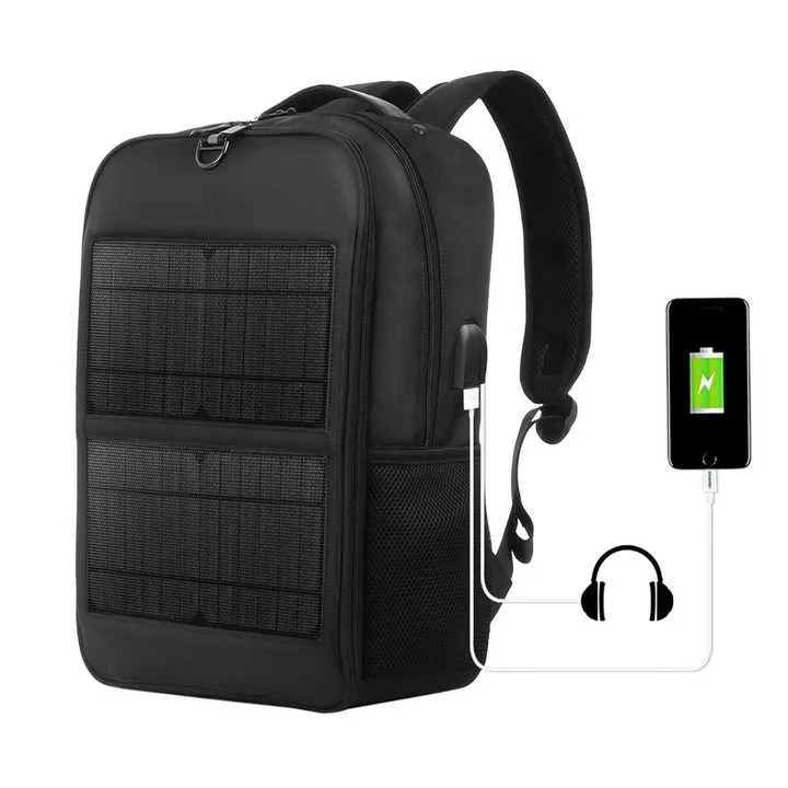 Wholesale 14W Solar Power Charger Fashion Outdoor Travel Hiking Waterproof Laptop Backpack