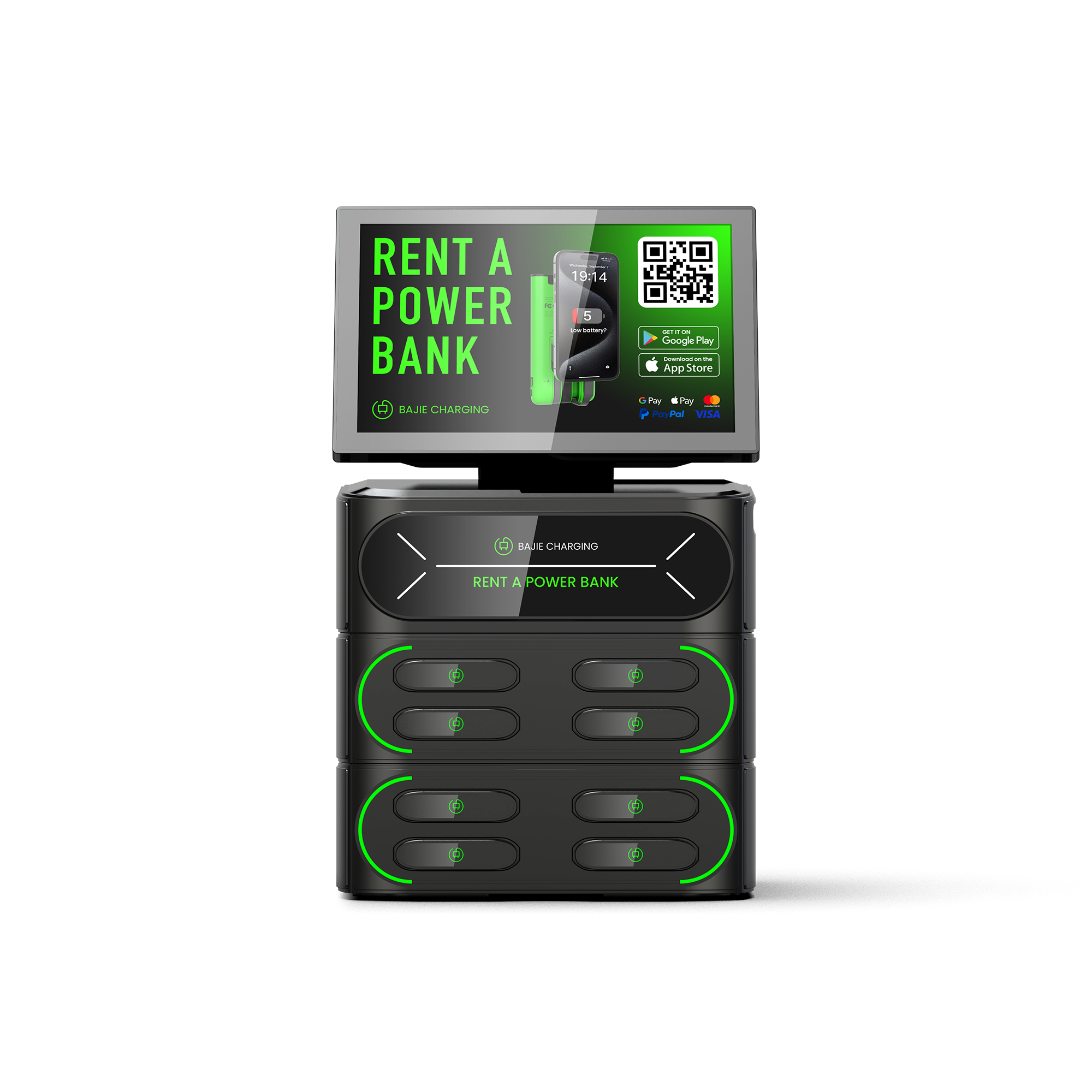 Portable Power Station for Multiple Devices LED Display Touch Screen DC High-Capacity Input Li-Polymer Battery 60W Output