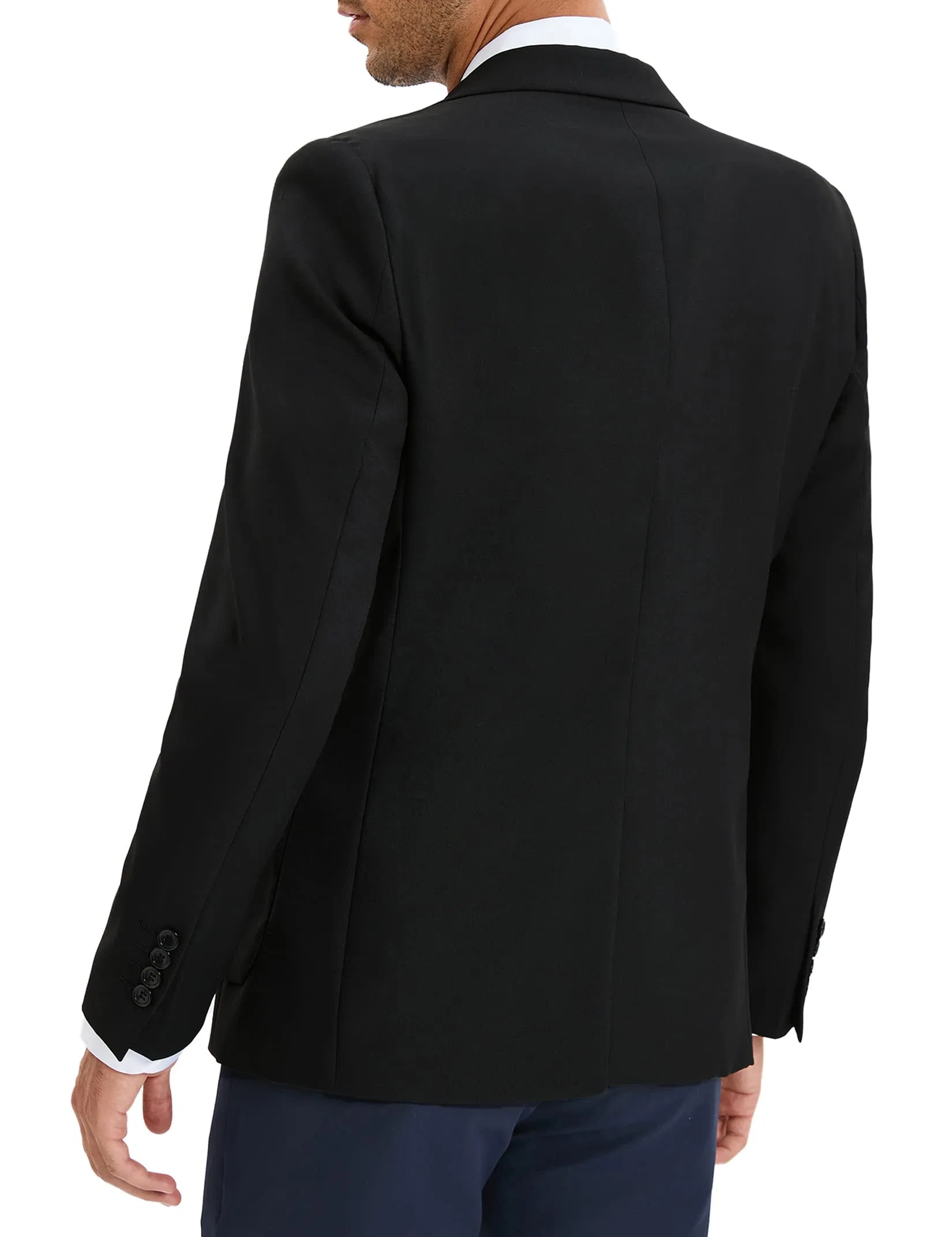 Men's Casual Slim Fit Linen Jacket Lightweight 2 Button Blazer