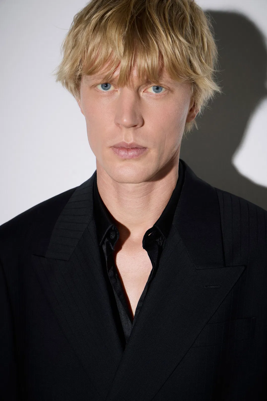 Double-Breasted Textured Stripes Blazer 5