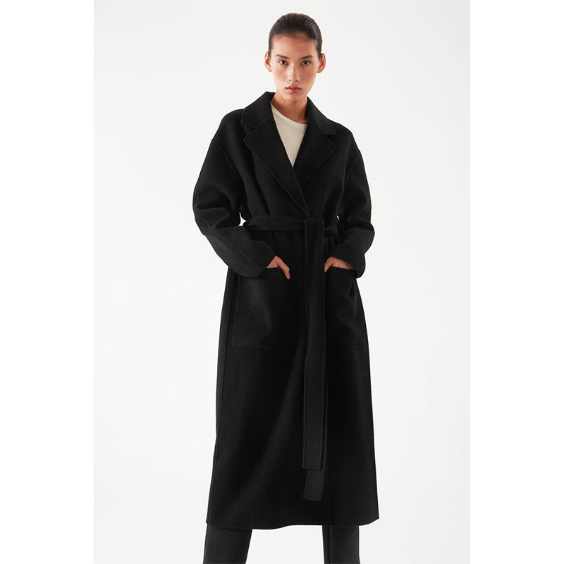 Casual Loose Long Over-The-Knee Wool Coat for Women