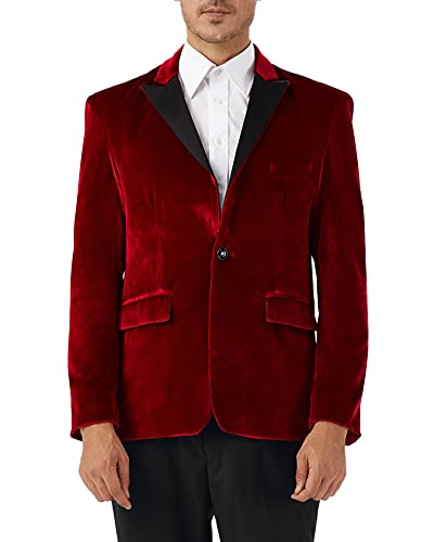 Blazer for Men Slim Fit One Button Sport Coat