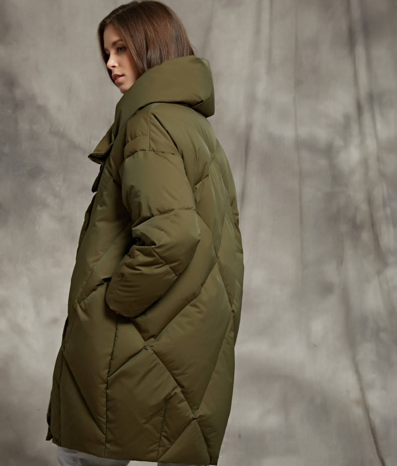 New Winter Down Jacket Women's MID-Length Thicker Down Coat