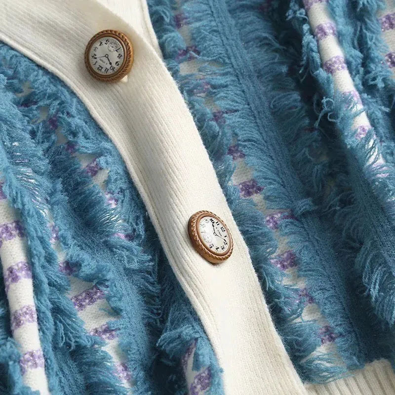 Ladies Long Knitted Cardigan