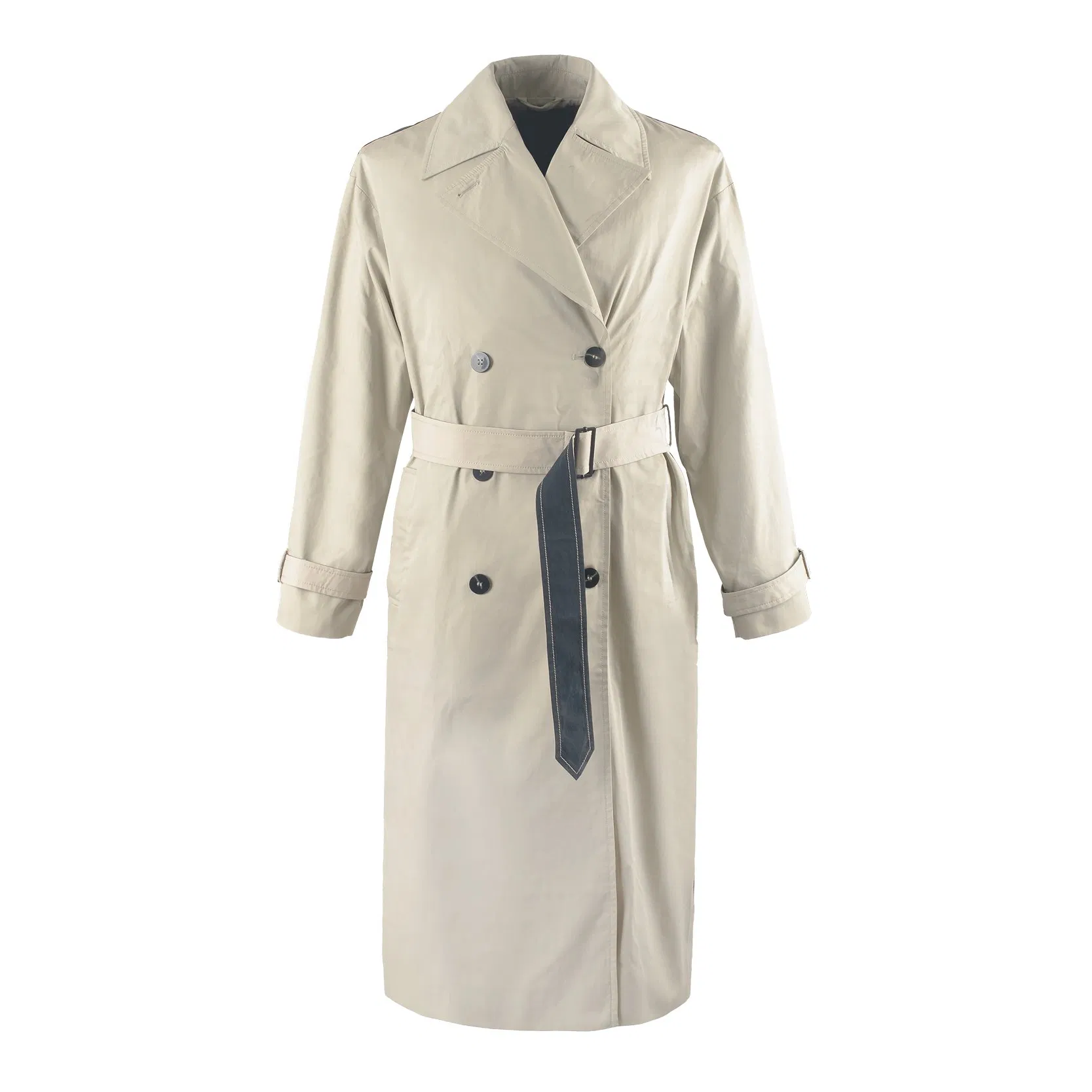Elegant Dual Tone Women's Trench Coat for Fashion-Forward Ladies