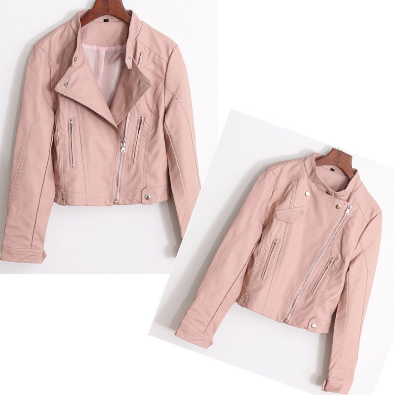 China Factory Real Leather Women Jackets Lady Moto Outwear Bomber
