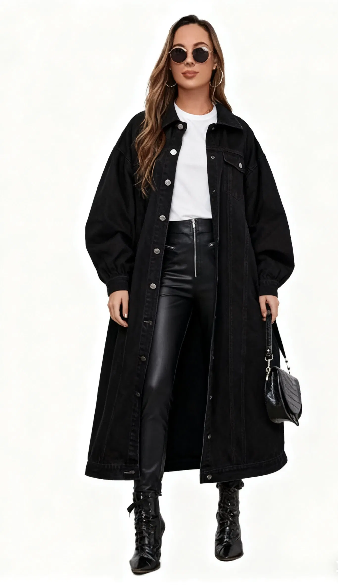 Stylish Women's Long Sleeve Denim Cardigan Jacket for Fall