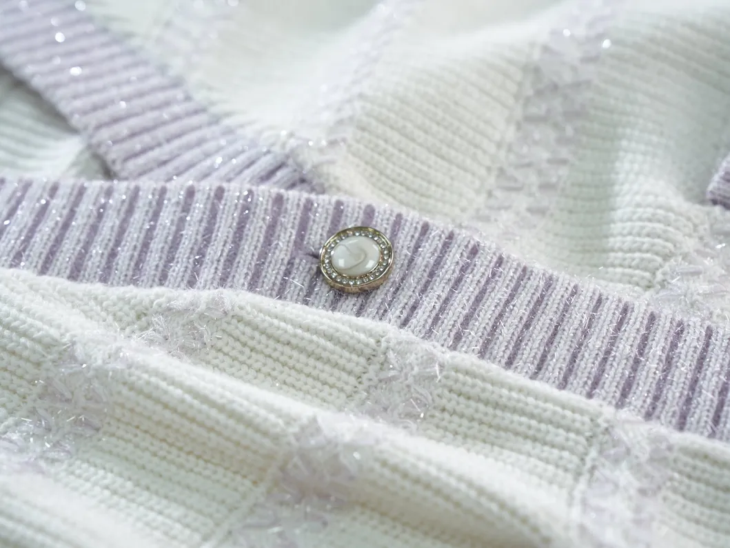 Cotton Women's Knit Cardigan Detail
