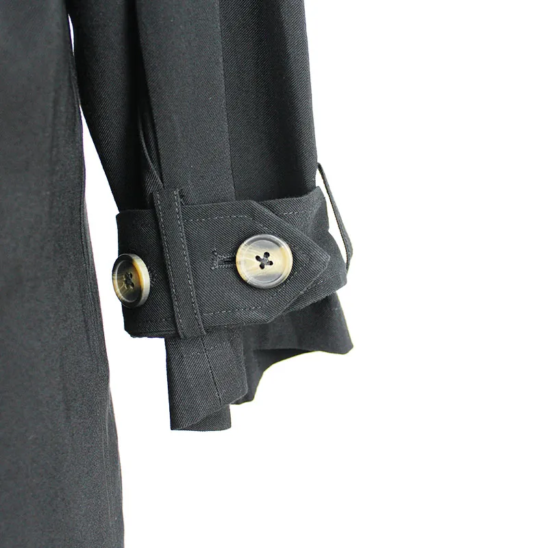 Women Fashion Trench Coat Side