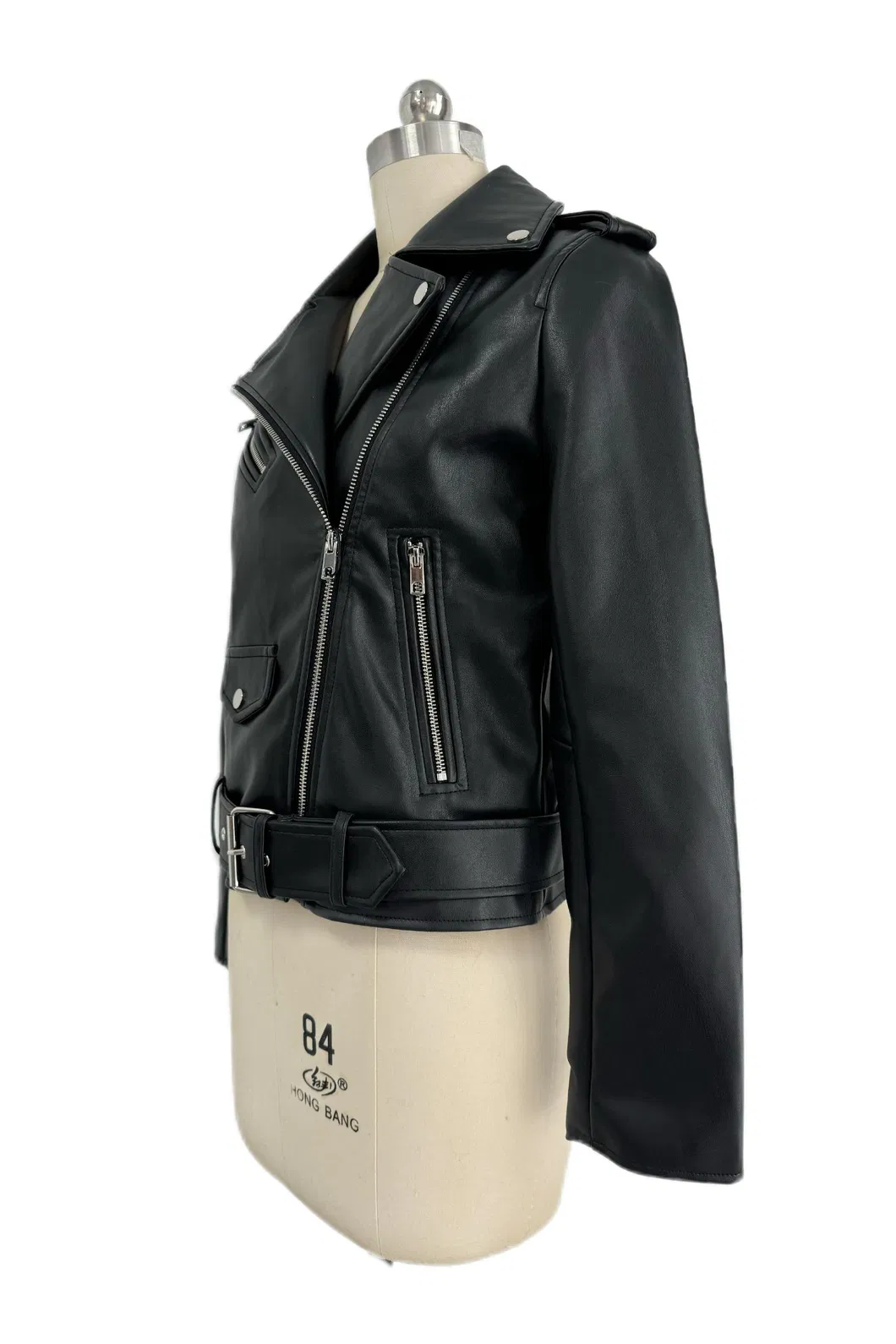 Motorcycle PU Leather Jacket View 4