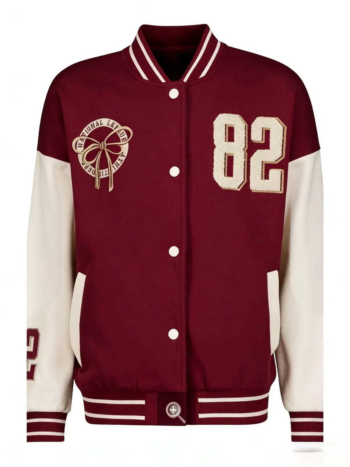 Soft Fleece Relaxed Fit Custom Zip up Casual Mens Contrast Fleece Bomber Jacket