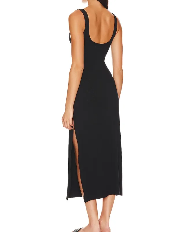 Elegant Loop Cutout Maxi Dress Detail 6