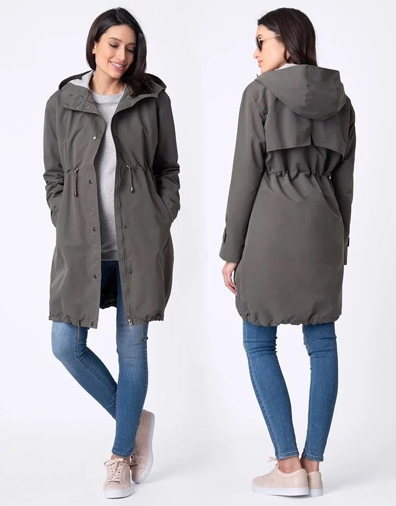 Womens 3 in 1 MID-Weight Maternity Parka Baby Carrying
