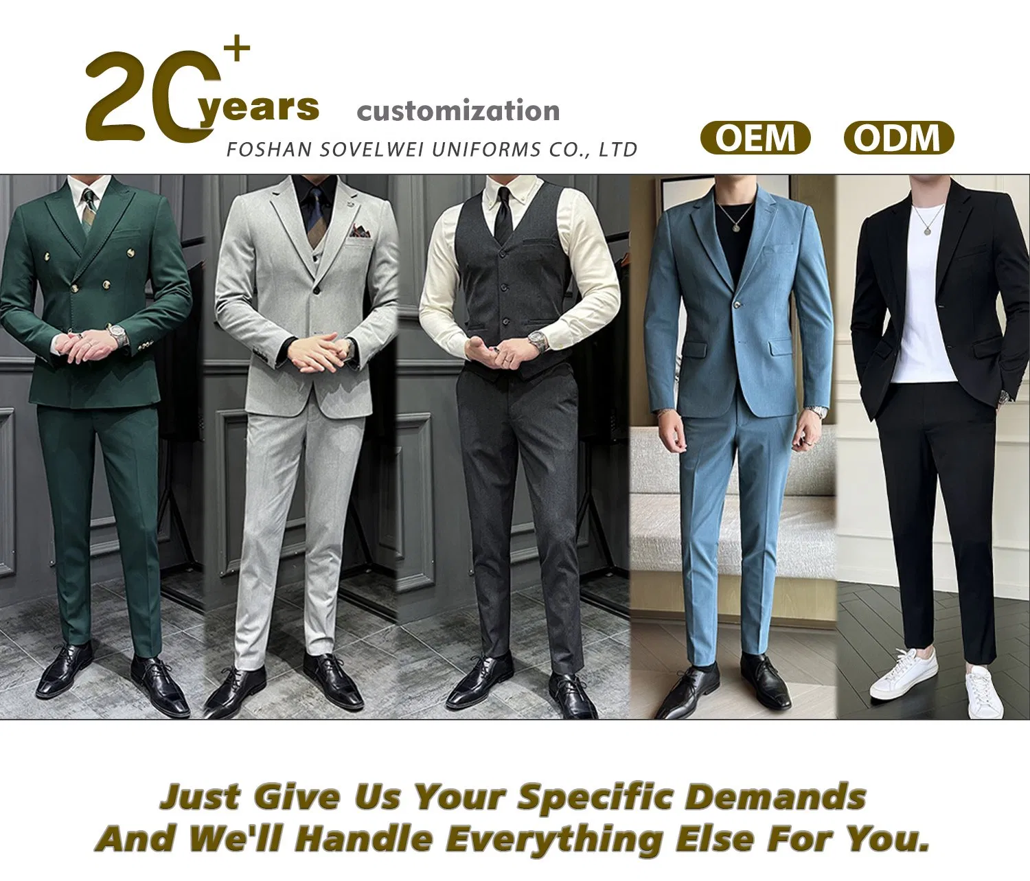 Business Suit Product Display