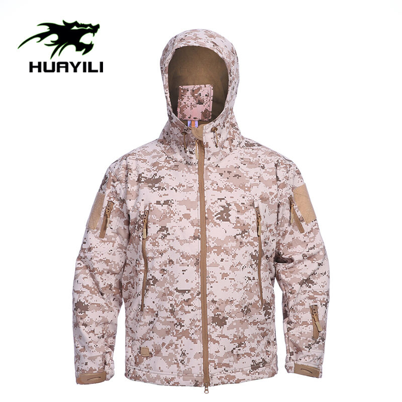 China Warehouse Safety Tactical Camouflage Winter Men Leather Fashion Varsity Waterproof Jacket