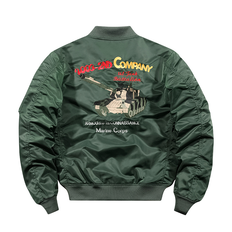 2026 New Wholesale Custom Logo Winter Warm Fashion Streetwear Bomber Jacket