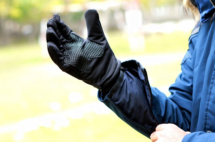 Custom Women Blue Tech Winter Parka Textile Jacket Parka