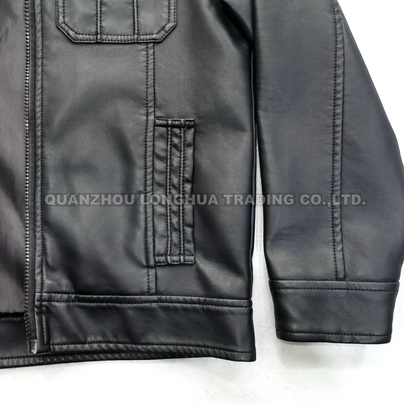 Men Jacket Boy Leather Jacket Winter Coat Black PU Apparel Fashion Clothes Hoody Clothing