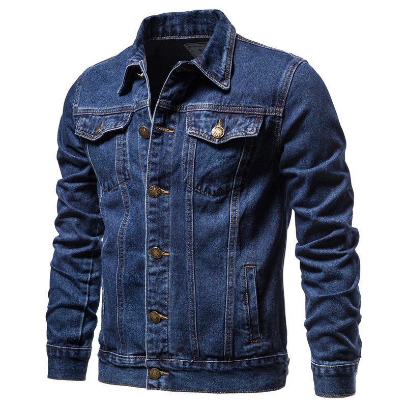 China Supplier Men's Denim Jacket- Short Style, Durable &amp; Affordable, Bulk Order Accepted