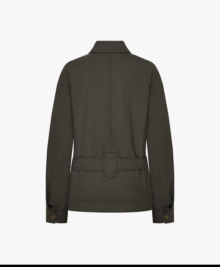 High-End Buttons and Zipper Closure MID Fit Trench Coat for Women Fashion Wear